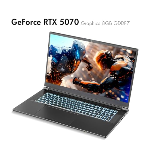 Image of Sager NP7571P Gaming Laptop, 17.3 inch FHD 144Hz, Intel Ultra 9 275HX, RTX 5070 8GB, 64GB RAM, 2TB Gen4 NVMe SSD, Win 11