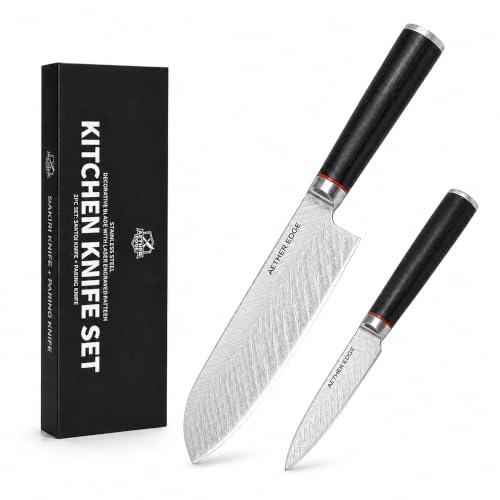 AETHER EDGE 2-Piece Santoku Chef Knife Set, 7" Santoku & 3.5" Paring - image 1