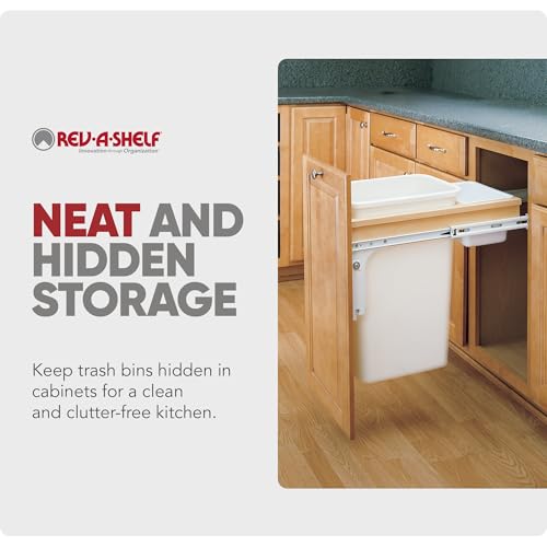 Contenedor extraíble de basura para gabinete de cocina 50 cuartos miniatura 5