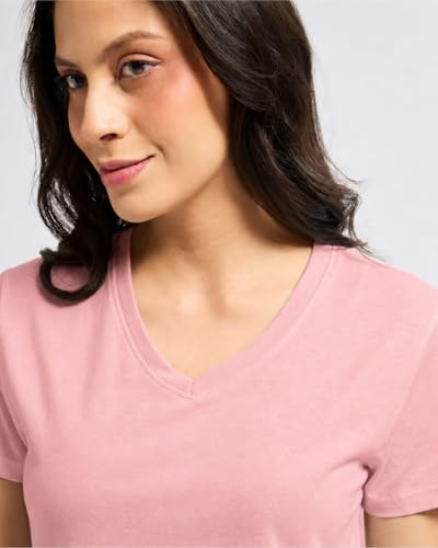 Image of Wellbi Women's Bamboo V-Neck T-Shirt | Ultra Soft, Breathable, Cooling, Stretch Tee for Workout, Yoga, Gym & Everyday Wear | Eco-Friendly Top for Girls, Lightweight & Comfortable Top