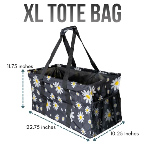 Image of Extra Large Utility Tote Bag - Oversized Collapsible Pool Beach Canvas Basket
