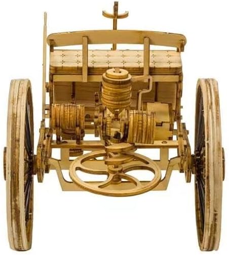 Miniatura 5 de Viloga Rompecabezas de madera 3D Kit de construcción de modelo de vehículo de corte láser para adultos El primer coche del mundo Montaje