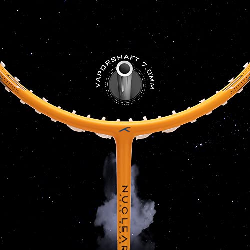 Image of Hundred Nuclear 72 Carbon Fibre Unstrung Badminton Racket with Full Racket Cover for Intermediate Players