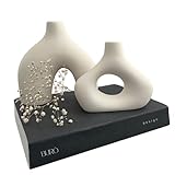 Jarrón Dúo Cerámica Blanco | Jarrones Decorativos Modernos, Eventos Buró design