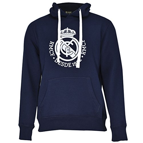 Real Madrid Sudadera Cap-Hoodie Nº 4 Marino-Blanco T-XL