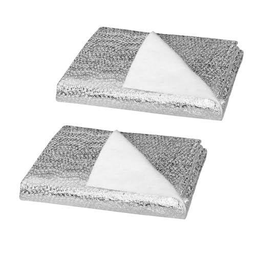 2 Pcs 45x18 Inch Heat Resistant Batting for Potholders Thermal Insulated Batting for Potholders Insulated Heat Reflective Fabric (45x18 Inch 2PCS)