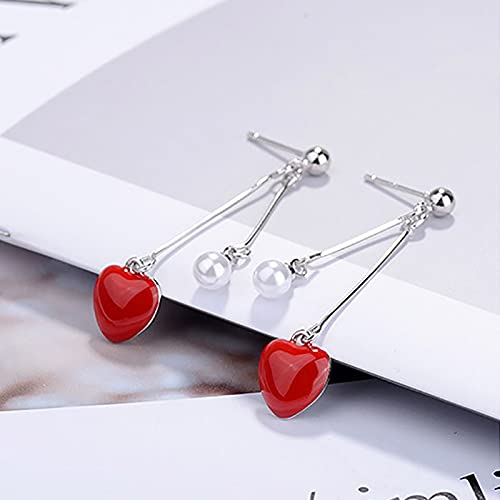Bijoux en perles et longues gouttes d'oreilles d'exception