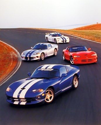 Impact Posters Gallery Cuadro clásico para decoración de pared de Dodge Vipers (8 x 10)