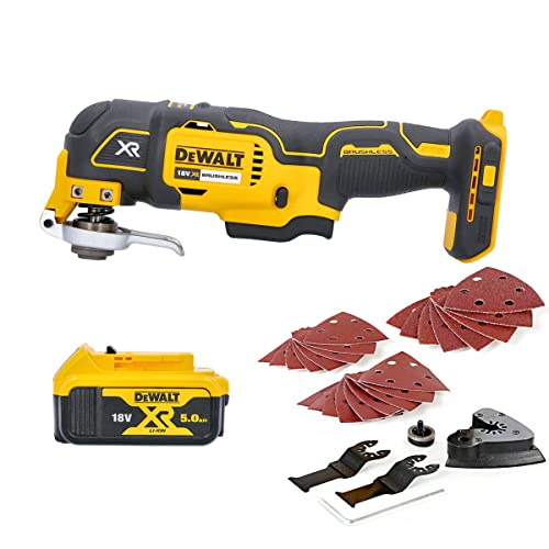 DeWalt Multiherramienta oscilante DCS355N 18V con batería 5.0Ah DCB184