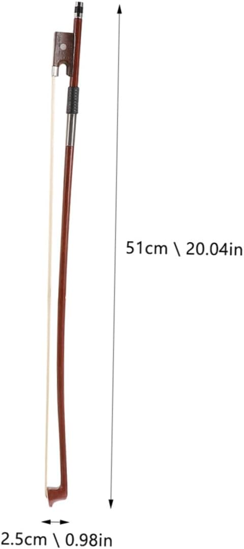 BESPORTBLE 2Pcs Violin Bow Replacement for Students Handmade Instrument Bow with Natural Horsehair for Practice and Training Balanced Design for Tone and Comfort