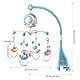 Mini Tudou Baby Mobile, Babybett mit Musik und Licht, Timing-Funktion, Projektor, Fernsteuerung, Baby Spieluhr mit 150 Melodien, Baby Hängendes Spielzeug, Geschenk für Neugeborene 0-24 Monate
