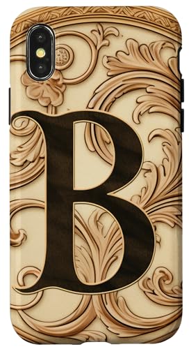 Image of iPhone X /XS Boho Chic Floral Wreath Latter M Cute Pastel Case