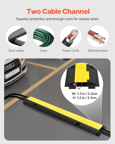 image for Happybuy 3 Pack of 2 Channel 11000lbs per Axle Capacity Protective Wir