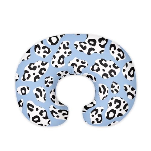 XXQGOMG Nursing Pillow Cover Blue Cow Breast Feeding Pillows for Babies Boys & Girls Soft Breathable Nursing Pillow Case U Shaped Nursing Pillow Slipcovers for Breastfeeding Mom