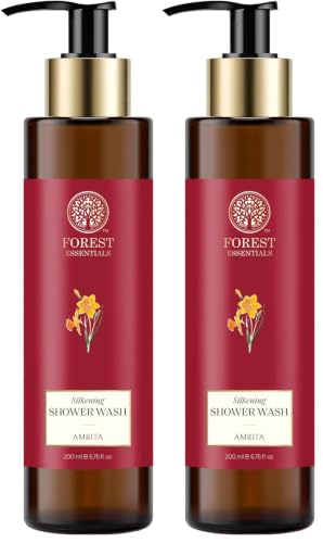 Image of Forest Essentials Shower Wash Nargis | Sulphate-Free Ayurvedic Body Wash | Softens, Scents & Hydrates Skin (Pack of 2)