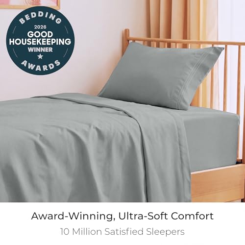 Image of Mellanni Twin Sheets Set - 3 PC Iconic Collection Bedding | Hotel Luxury, Extra Soft, Cooling Bed Sheets - Wrinkle, Fade, Stain Resistant (Twin, Spa Mint)