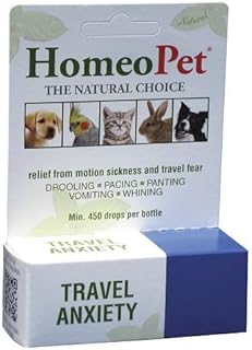 Dog & Cat Travel Anxiety Pet Motion Sickness Relief Safe Natural Calming Drops