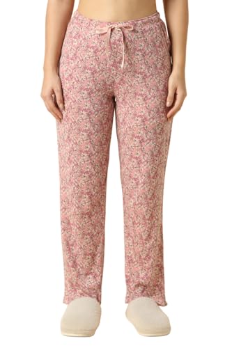 Image of Van Heusen Women Cotton Printed Lounge Pyjama - Functional Pocket, Ultra Soft, Drawstring Waist