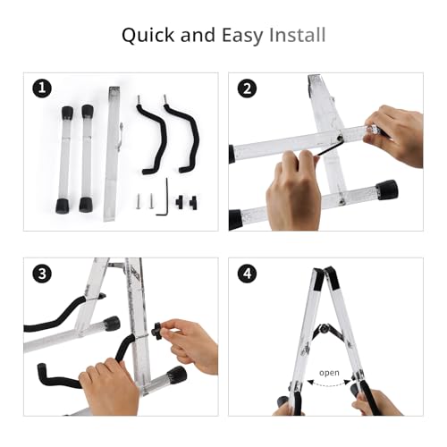 Support de guitare classique anti-rayures stand acrylique stable - 8