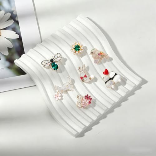 Image of Crystal Rhinestone Butterfly brooches Vintage Bowknot Pearl Lapel Pins