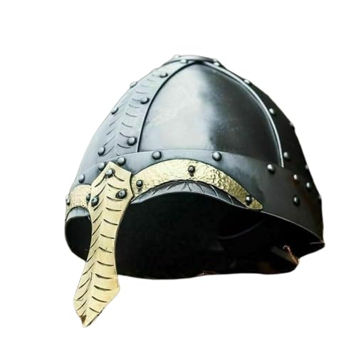 Halloween 18GA Steel Medieval Knight Steel Viking Helmet Norman Helmet
