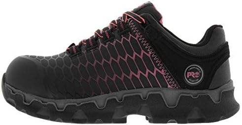 Timberland PRO Women's Powertrain Sport Alloy Safety Toe Shoe,Black Raptek With Pink,9 M US | Image 1