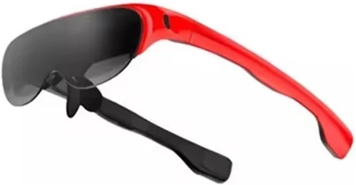 Smart AR Glasses Portable Giant Screen Viewing Set DP Mobile Phone Computer Screen Projection 3D Display 1080P OLED(Red)