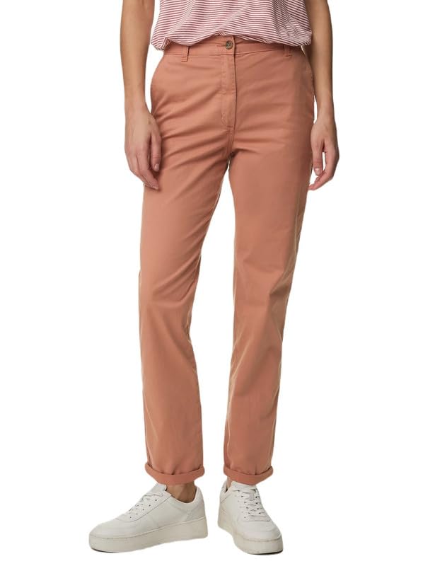 Image of Marks & Spencer Cotton Rich Tea Dyed Slim Fit Chinos