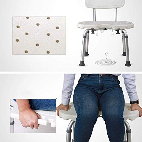 Fauteuil de douche stable pour se laver assis sans risque de glisse - 8