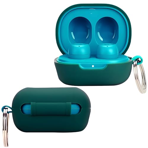 easyBee �J�o�[ JLab JBuds Mini Ear Bluetooth �C���z�� �[�d�P�[�X �L�[�`�F�[���t�� �\�t�g���L�b�h�V���R�� �����^�ϏՌ��ی�L�b�g - �O���[��