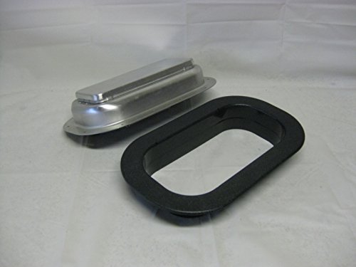 Aluminum Air Flow Vent Popup High Profile RV Horse Trailer Trim Ring & Gasket