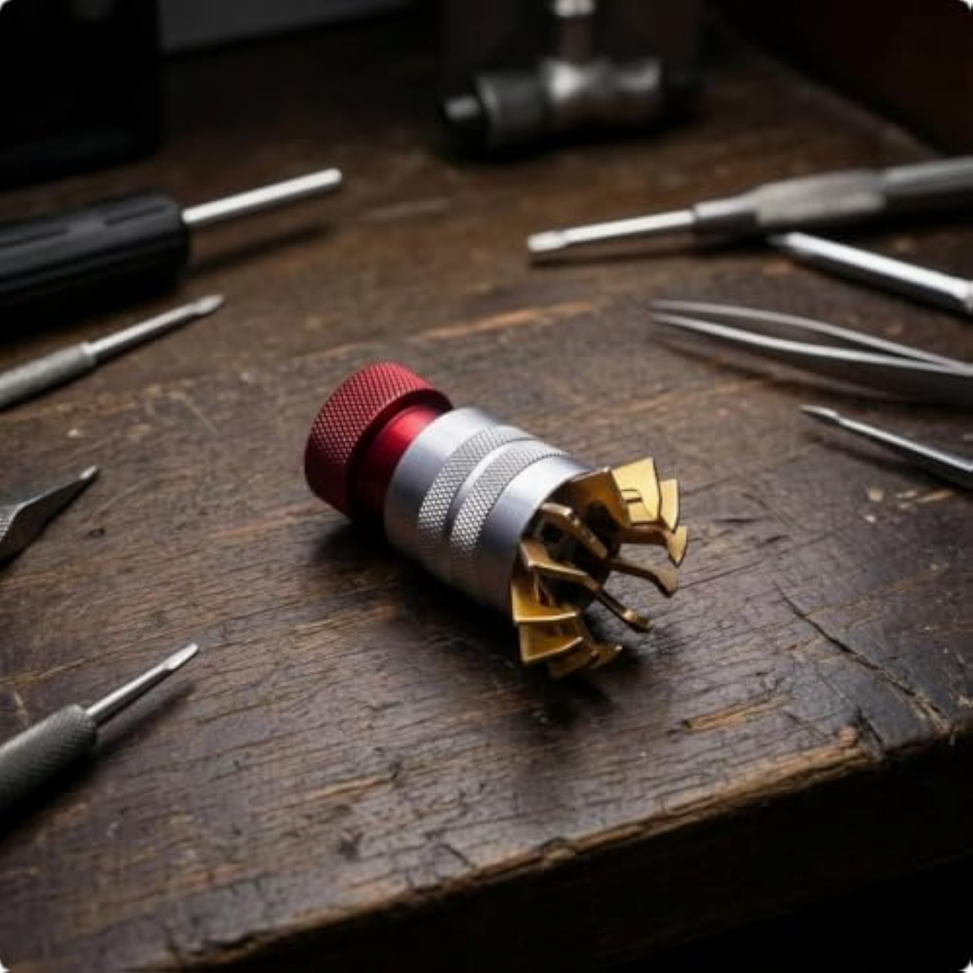 Watch Case Opener, Knurled Metal for Watchmakers and Hobbyists