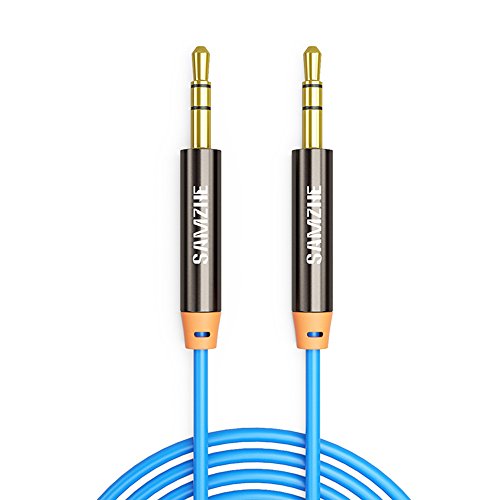 Cable de audio, 3,5 mm macho a hembra estéreo Audio AUX Chapado en cable-gold para iPod, iPhone, iPad, PC, Smartphone, reproductor de mp3 o cualquier reproductor de audio digital