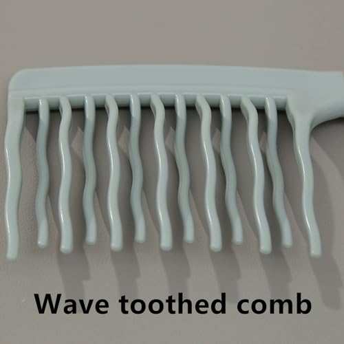 2 Peines Desenredantes para Cabello Rizado, Verde miniatura 3