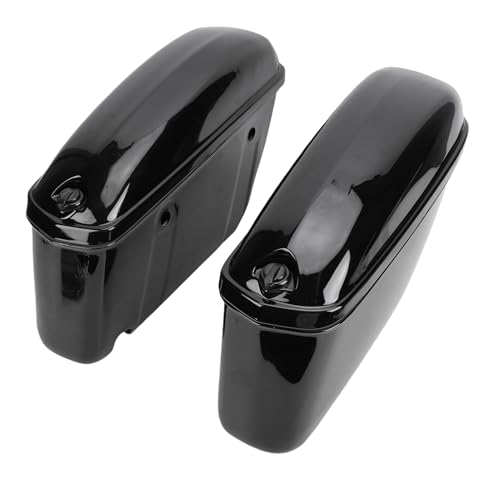 Borse Laterali per Moto, Borse Laterali 22 Litri Rigide per Moto Universali, Scatola Portabagagli per Bagagliaio con Serrature e Kit di Montaggio