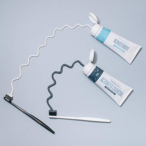 Schmidt's Toothpaste With Vitamins And Botanical Extracts, Wondermint With Activated Charcoal, Helps Whiten Teeth, Fluoride Free, 4.7 Ounce (Pack Of 6) #TOP6