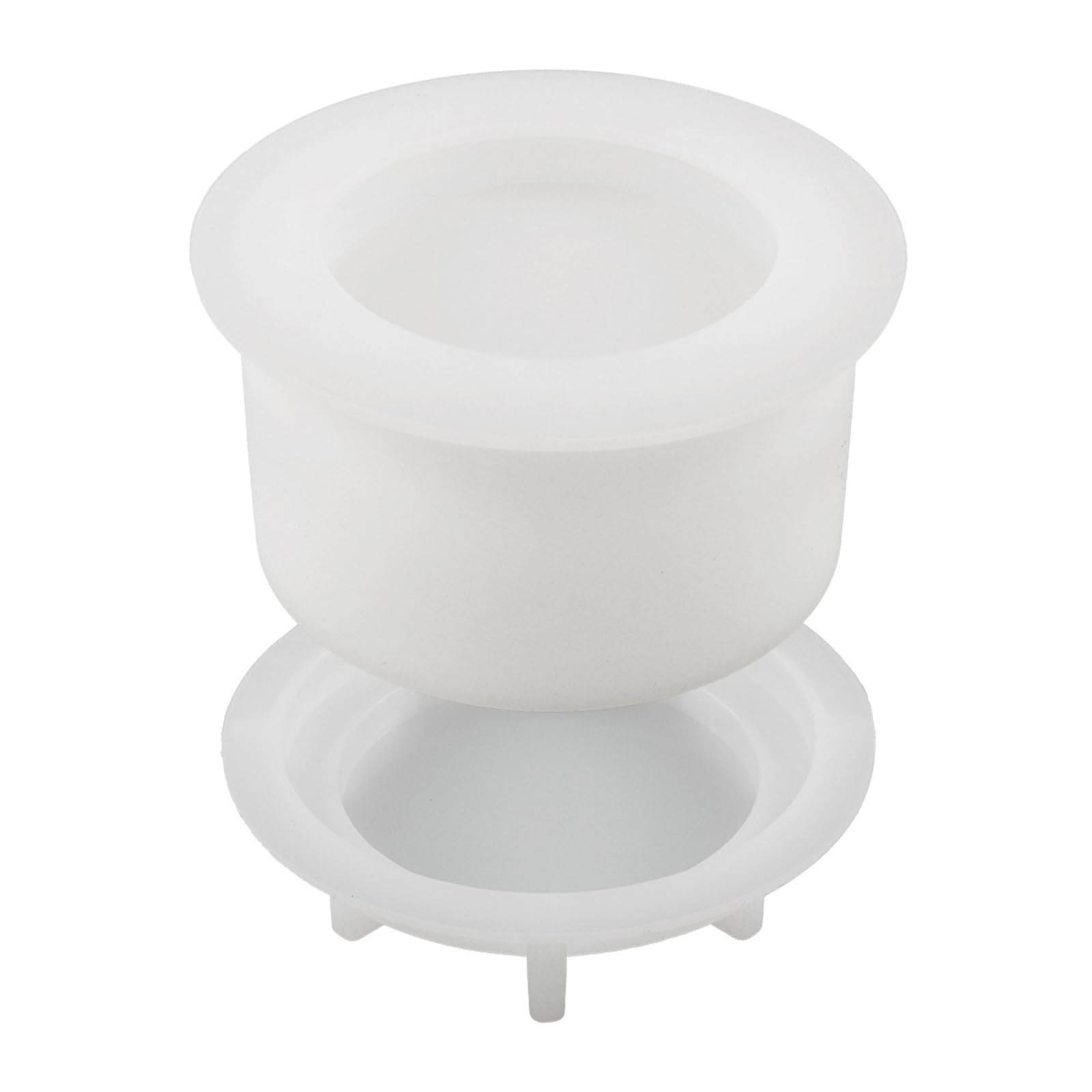 Yhplxyuus Silicone Mold for Cement Cup Creative Gypsum Holder Decorative Silicone Mold Creative Plaster Cup Decoration