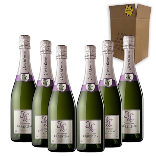 Juvé & Camps Essentia Púrpura - Para Disfrutar en Celebraciones y con los Tuyos - Pack 6 Botellas 75cl