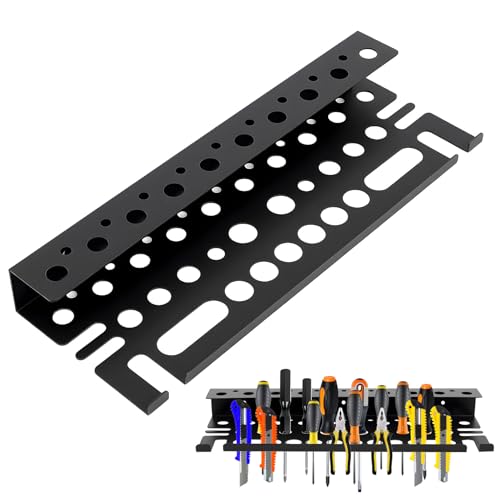 Organizador De Herramientas Pared, Soporte Pared Herramientas, Organizador Destornilladores, Estante Destornilladores, Soporte Destornillador Para Talleres, Cobertizos, Bancos De Trabajo, Garajes