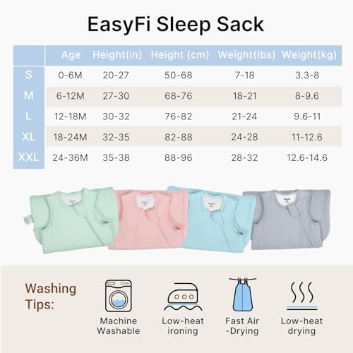 Image of Rayon Made from Bamboo Sleep Sack 18-24 Months 1.0 TOG | Toddler Sleep Sack 2T, Supersoft Breathable Sleeping Bag with 2-Way Zipper, Baby Wearable Blanket, All-Year-Round Comfort