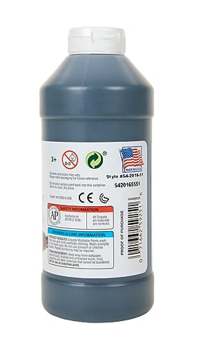 Image of Crayola Washable Paint, Black, 16 oz.