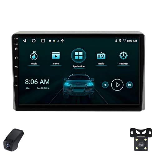 Genérico Autoestéreo Android CarPlay para Toyota Hiace 2013-2018, Pantalla táctil de 9 Pulgadas, resolución 1280×720, Controles en el Volante, Bluetooth 5.0, Radio FM/AM/RDS/DSP/Wi-Fi/4G LTE/GPS/ADAS