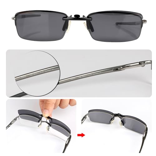 Polarized CLIP-ON Sunglasses for Oakley RHINOCHASER OX3111 52x19 31113