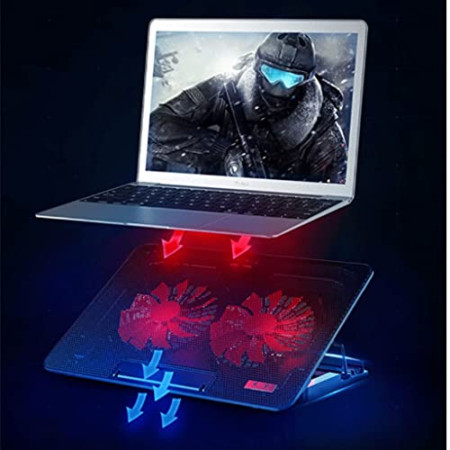 Base para laptop con ventilador y pantalla LCD miniatura 3