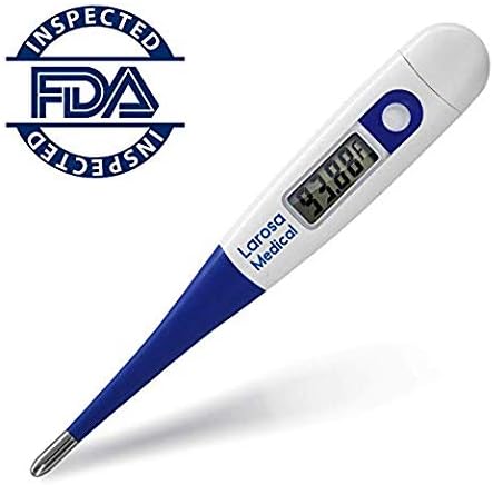 LAROSA MEDICAL Basal Thermometer - Digital Basal Body Temperature Monitor for Tracking Ovulation - Highly Accurate 1/100th Degree - Catch Perfect Ovulation and Get Pregnant Naturally