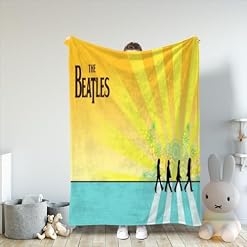 AMNOOL Couvertures The Beatles Couverture en Flanelle Polaire imprimée 3D Super Douce,Confortable et Chaude pour la Sieste d’hiver,canapé et Couverture en Flanelle en Peluche 200x230cm - Les Beatles, Paul McCartney, John Lennon, RIngo Starr, George Harrison