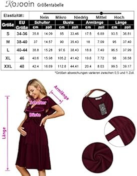KOJOOIN Zwangerschapsjurk Voor Dames V-Hals Lange Voedingsjurk 3/4 Mouwen Casual Geplooide Zwangerschapsjurk Donkerblauw (Korte Mouw) L KOJOOIN Zwangerschapsjurk Voor Dames V-Hals Lange Voedingsjurk 3/4 Mouwen Casual Geplooide Zwangerschapsjurk Donkerblauw (Korte Mouw) L
