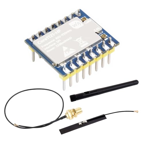 Waveshare Core1121 HF Dual-Band LoRa Module, Based on Low-Power LR1121 Transceiver, Suitable for Sub-GHz and 2.4GHz Frequency Bands, with Pre-soldered Header