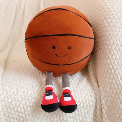 OUKEYI 30 cm Plüschkissen Basketball Plüschtier Plüschtier Sport Spielzeug Plüschtiere (Basketball)
