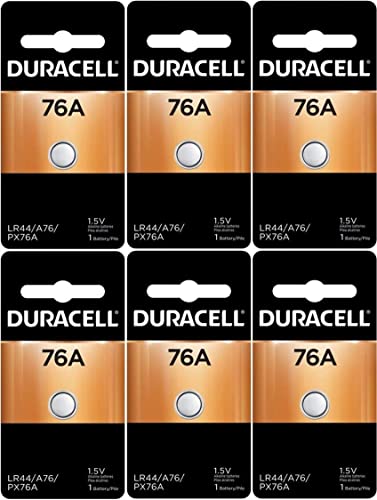 Duracell LR44 Duralock 1.5V Button Cell Battery, (6 Count)